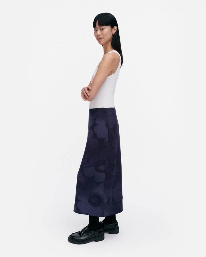 korkeat akvarelli unikko skirt