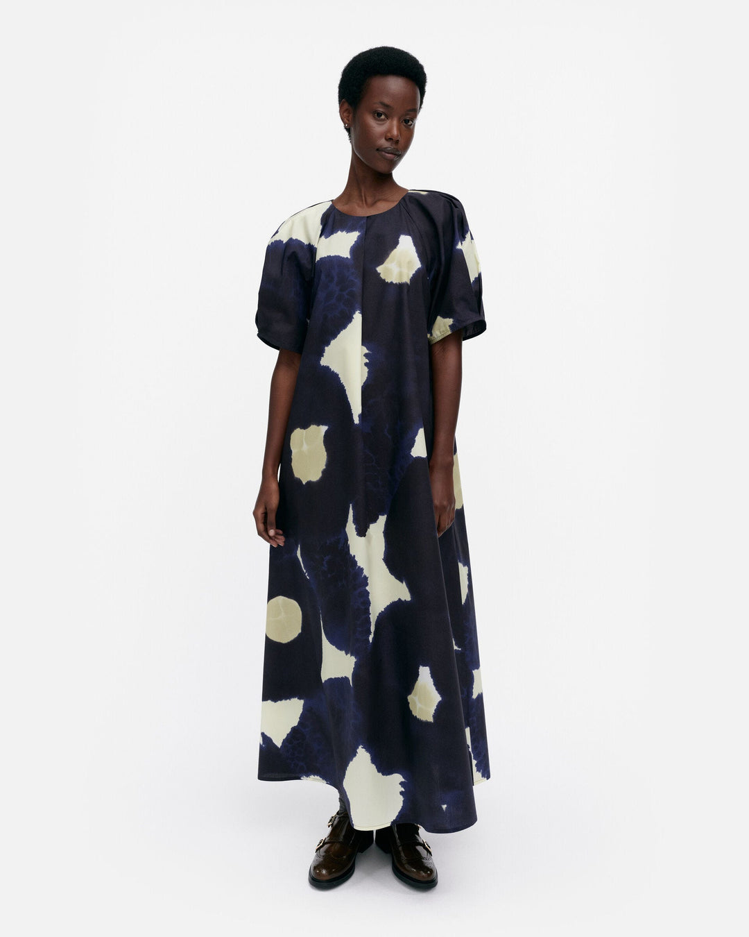 juhlinta kehäkukka cotton poplin dress