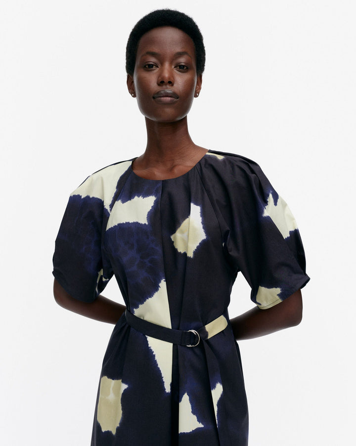 juhlinta kehäkukka cotton poplin dress