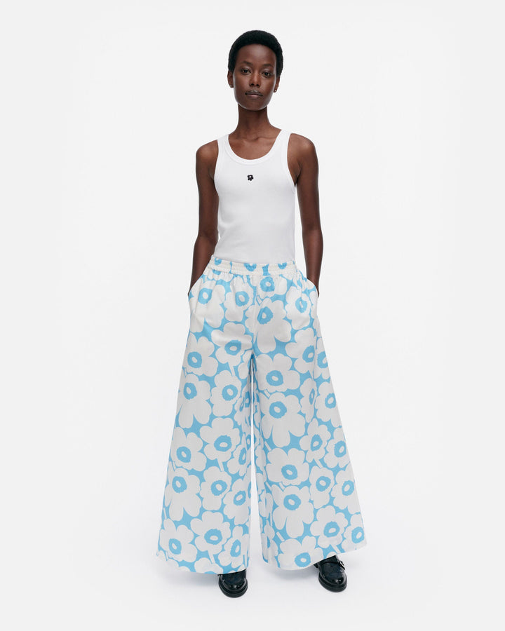 kohti unikko cotton poplin trousers