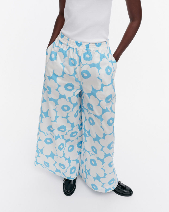 kohti unikko cotton poplin trousers