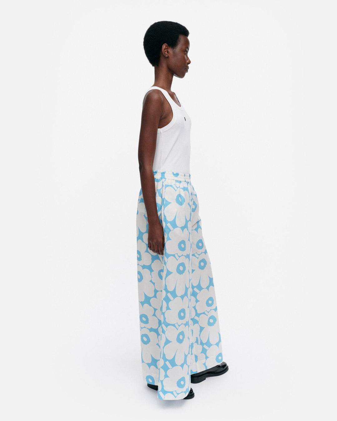 kohti unikko cotton poplin trousers