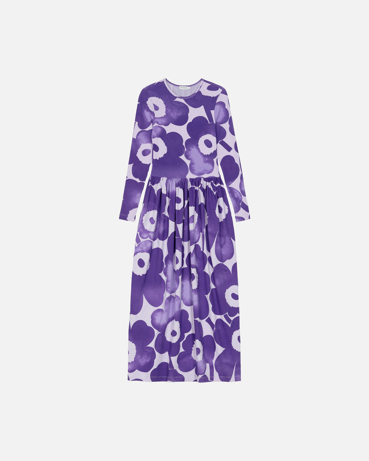 kukkaset akvarelli unikko jersey dress
