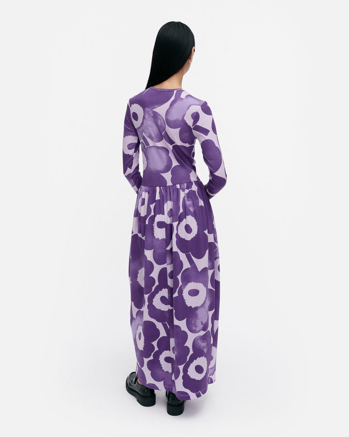 kukkaset akvarelli unikko jersey dress