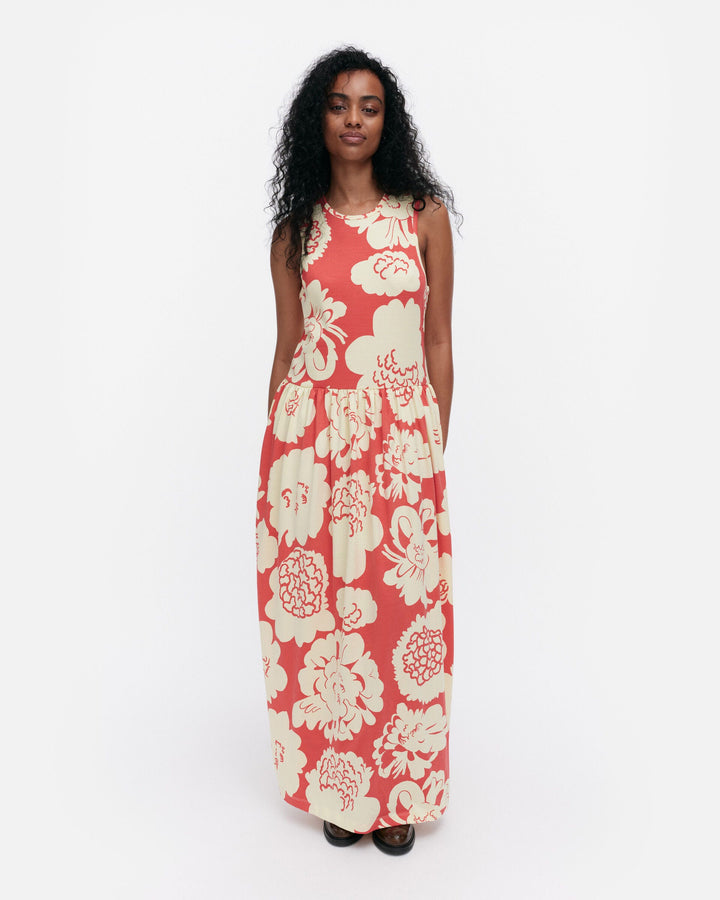 drapèe pioni jersey dress