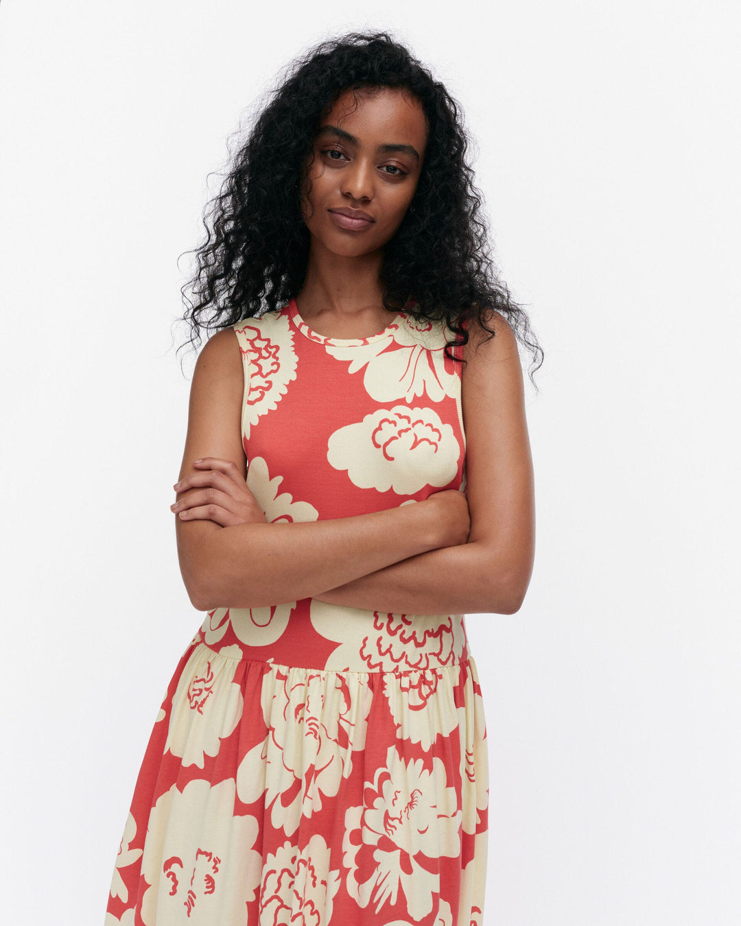 drapèe pioni jersey dress