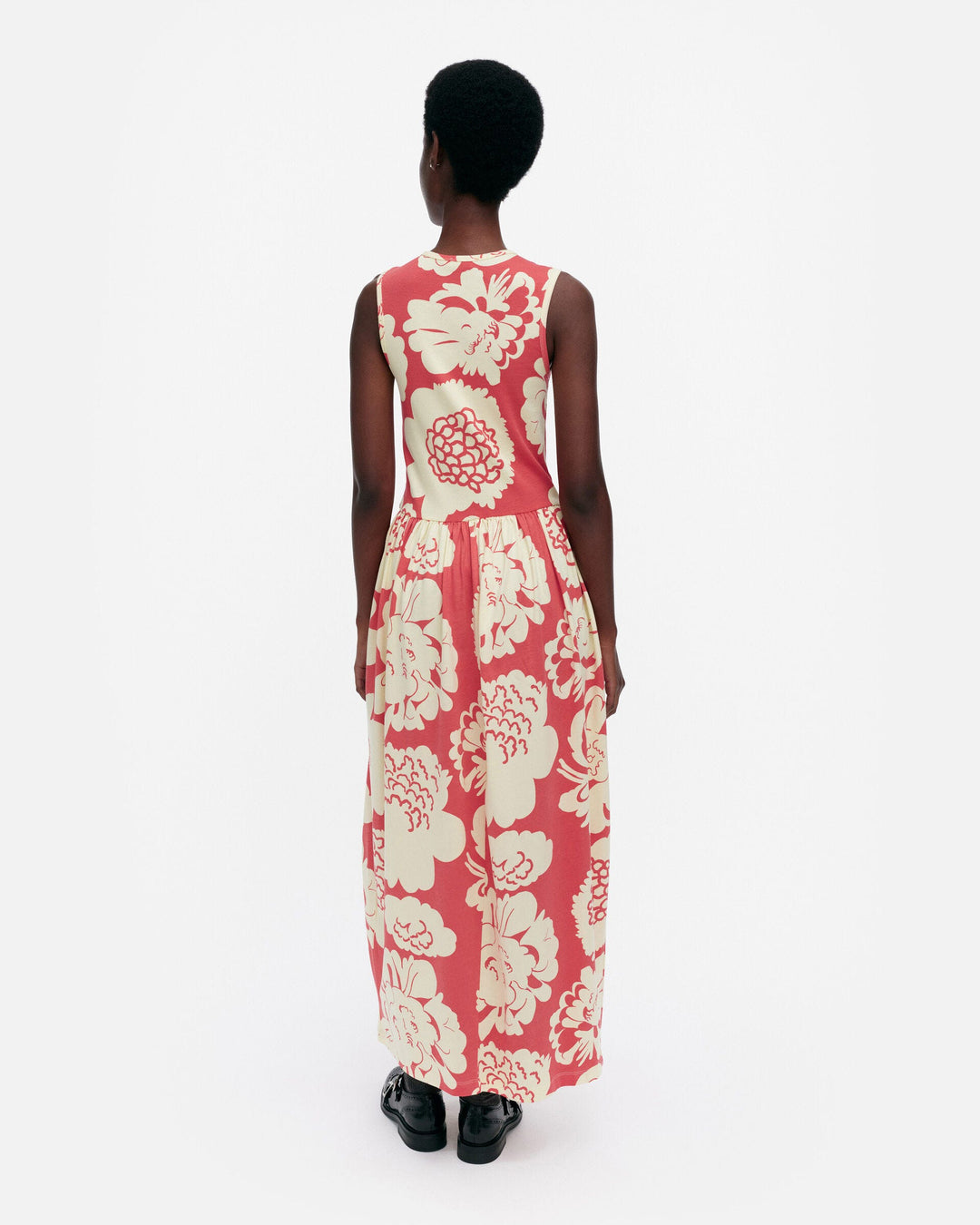 drapèe pioni jersey dress