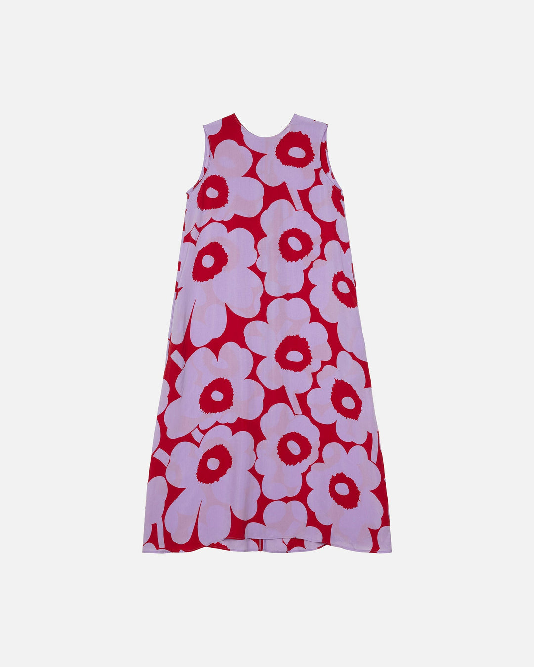 migot unikko cupro dress - purple/red