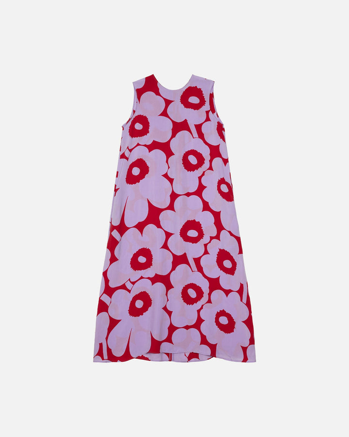 migot unikko cupro dress - purple/red