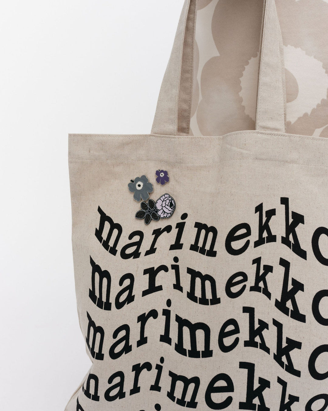 pumpuli set I kioski pins unikko/vihkiruusu  - purple