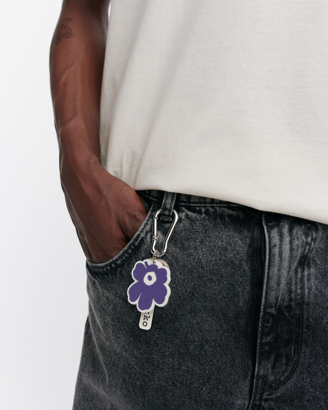 aallokas unikko key chain - purple