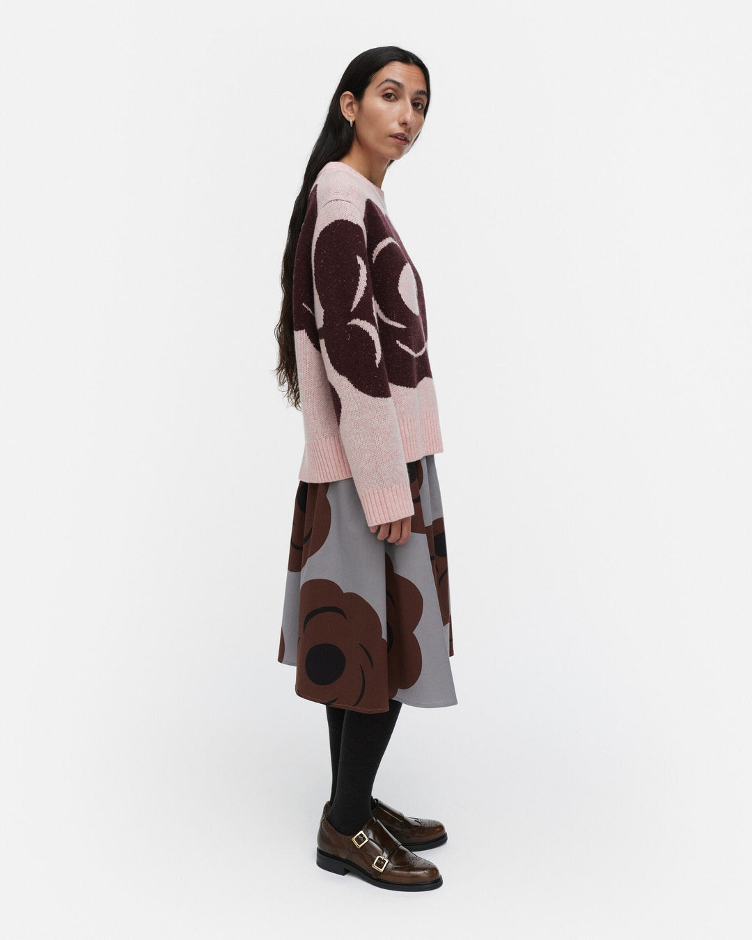virtaus tumma knitted wool pullover