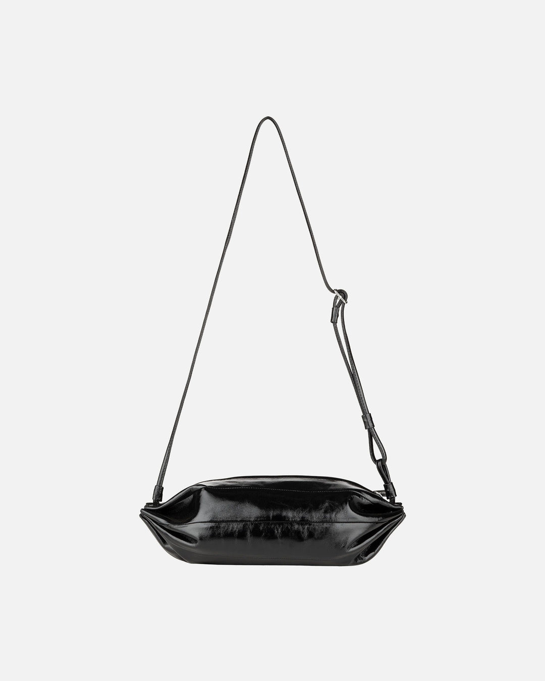 karla patent leather bag - black