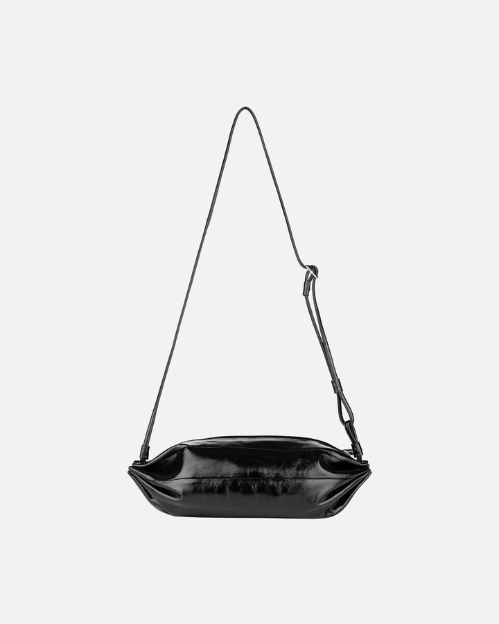 karla patent leather bag - black