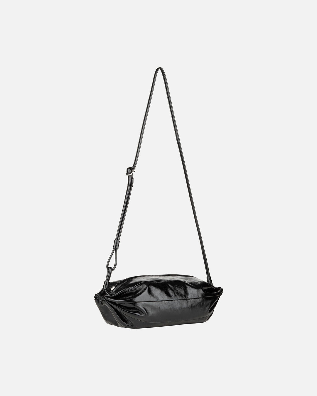karla patent leather bag - black