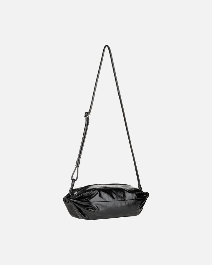 karla patent leather bag - black