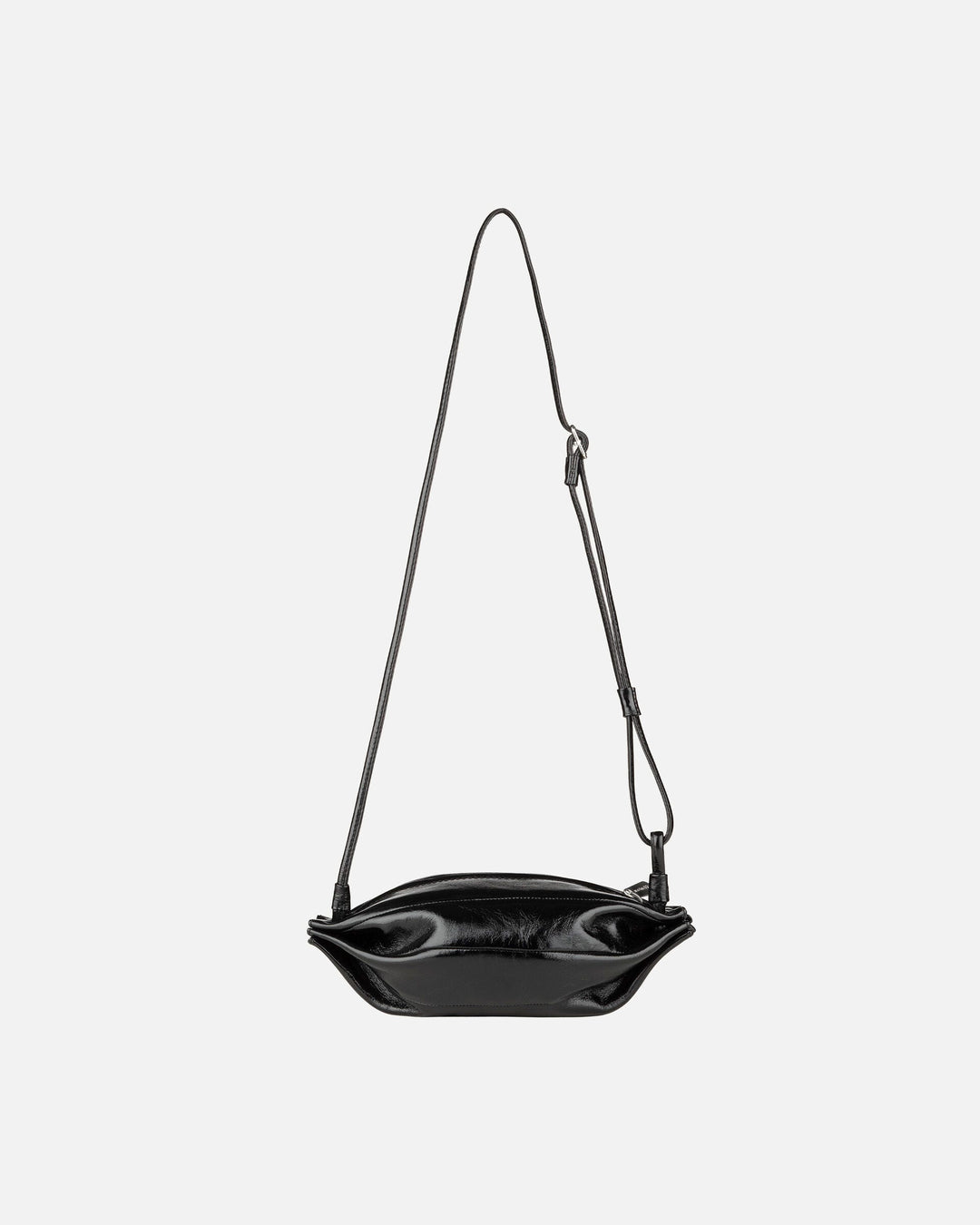 pikku karla patent leather bag - black