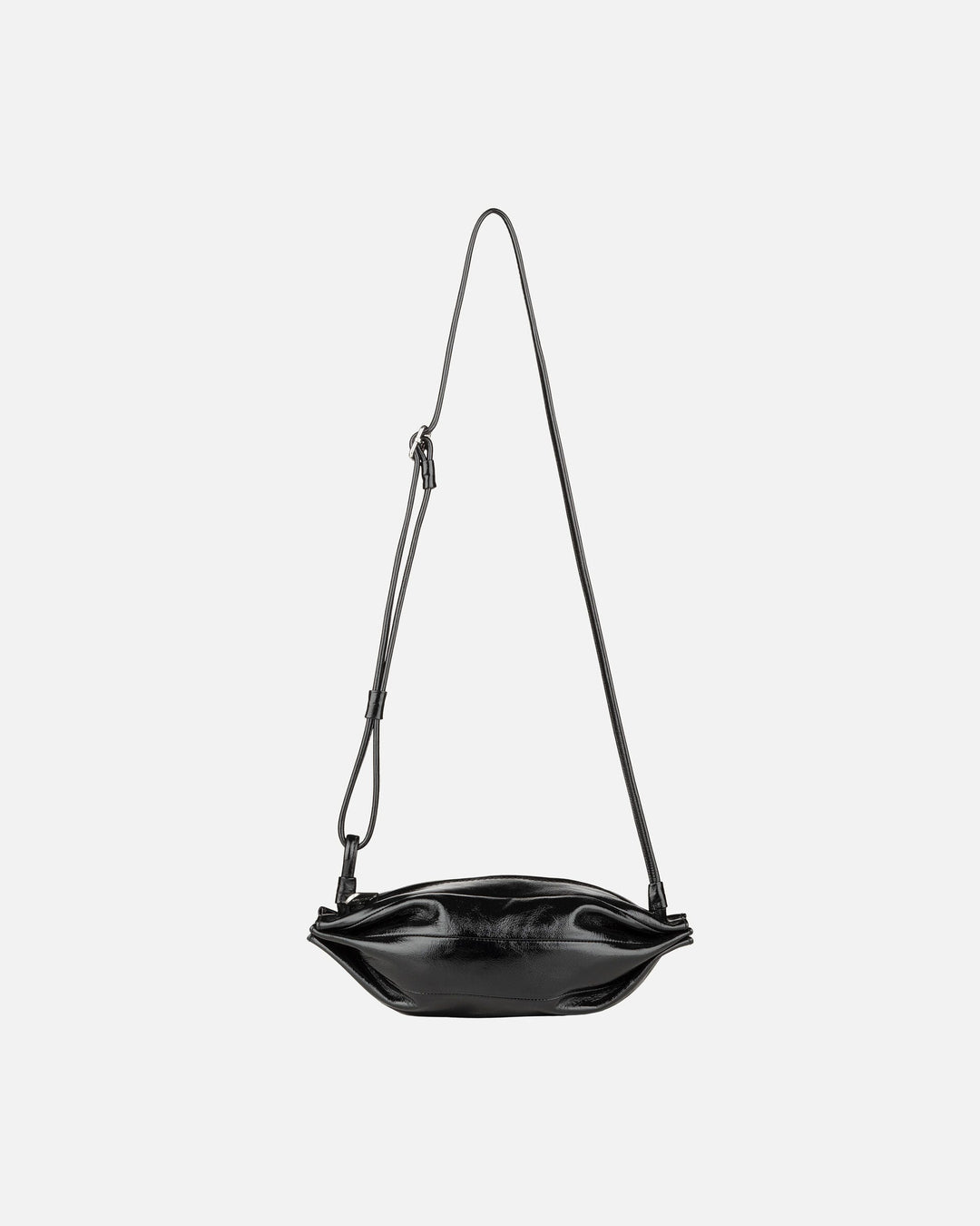 pikku karla patent leather bag - black