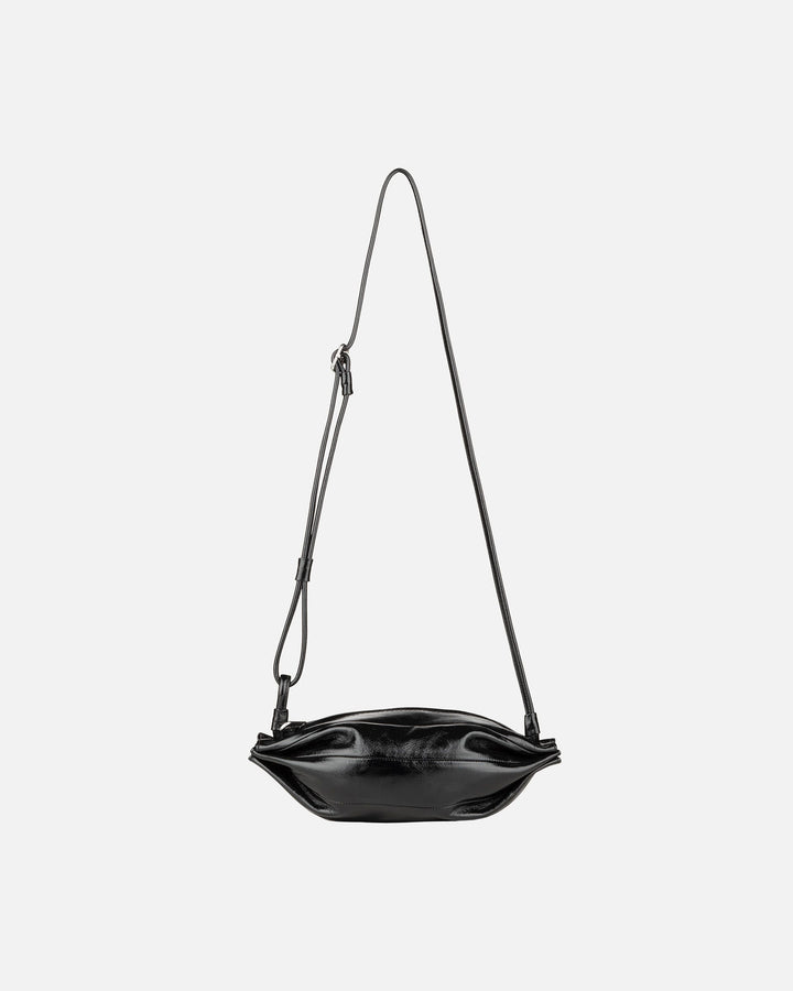 pikku karla patent leather bag - black