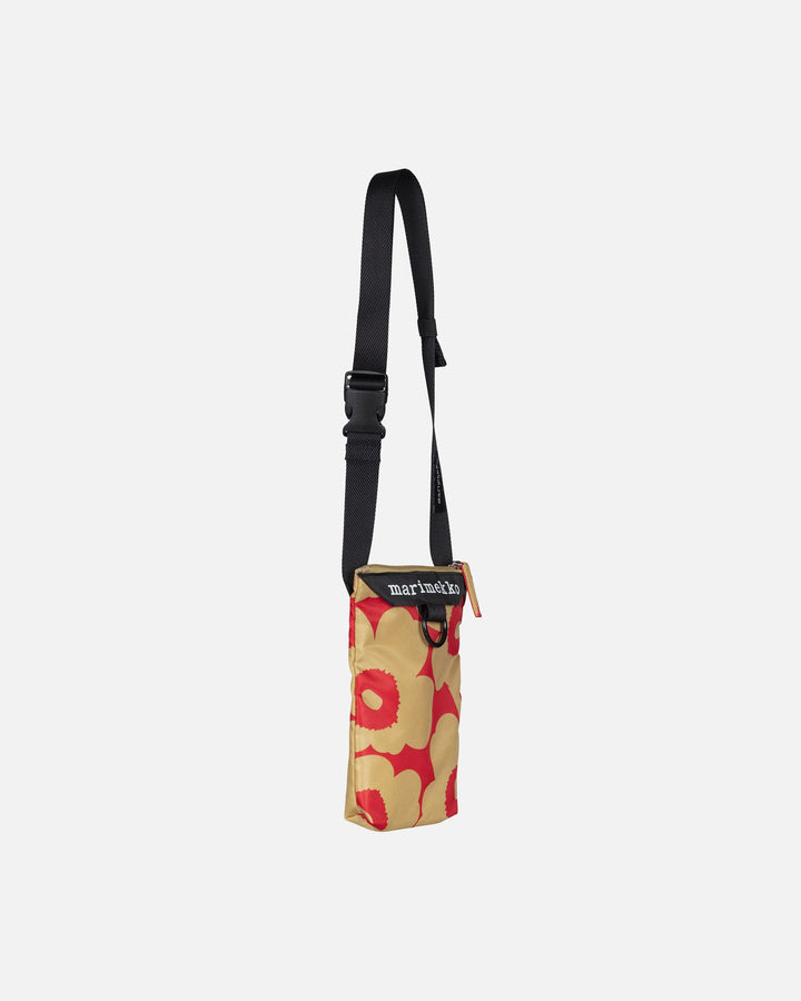 neat phone pocket unikko - red/tan