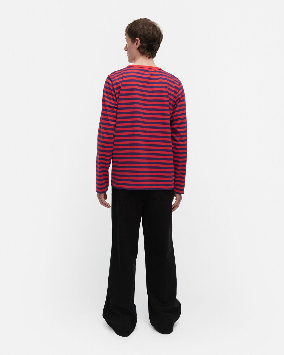 kioski tasaraita unisex jersey longsleeve shirt - red/blue