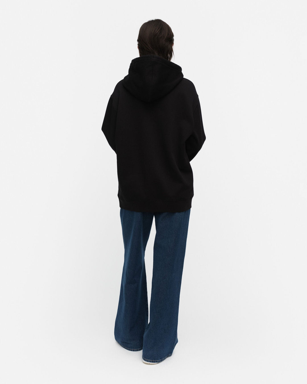 kioski teesi unikko placement hoodie - black
