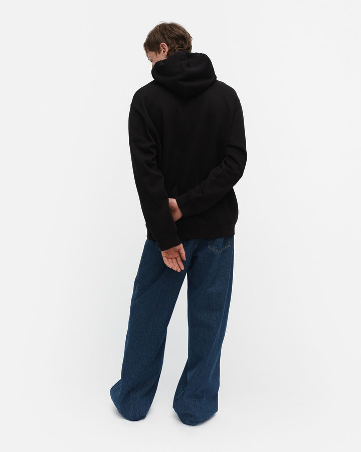 kioski teesi unikko placement hoodie - black