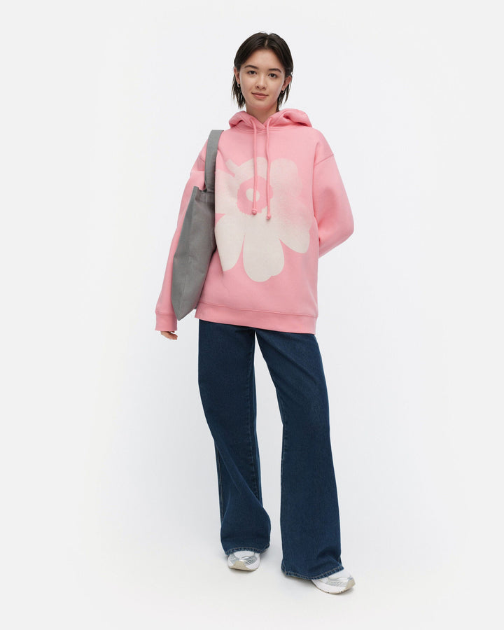 kioski teesi unikko placement hoodie - pink