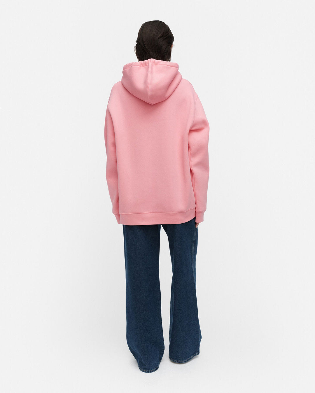 kioski teesi unikko placement hoodie - pink