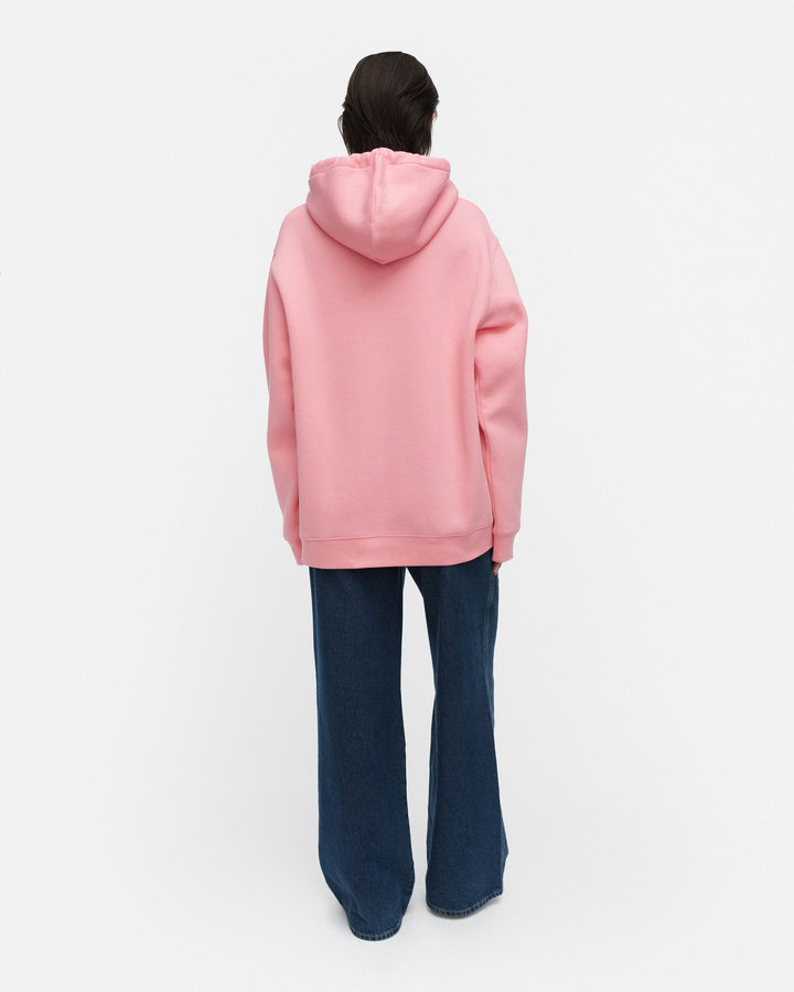 kioski teesi unikko placement hoodie - pink