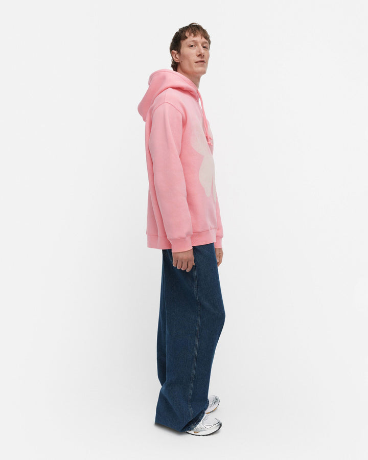 kioski teesi unikko placement hoodie - pink