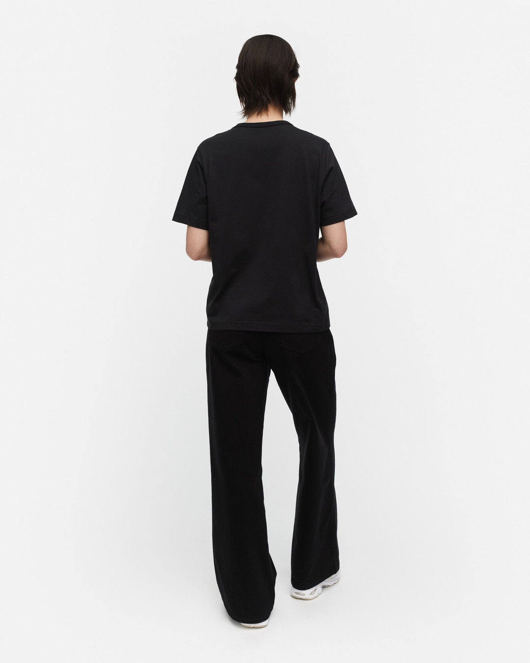 kioski erna unikko placement t-shirt - black