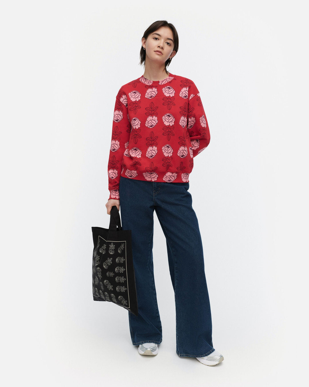 kioski leiot vihkiruusu sweatshirt - red