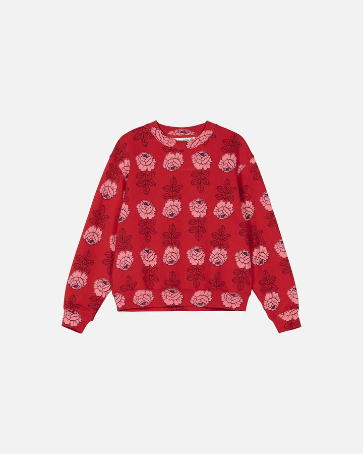 kioski leiot vihkiruusu sweatshirt - red