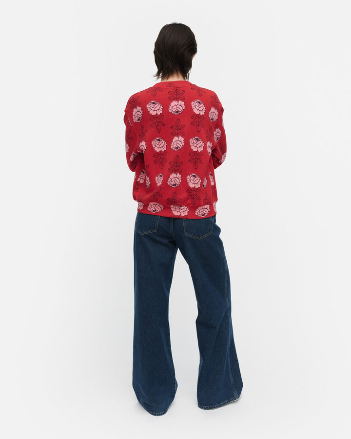 kioski leiot vihkiruusu sweatshirt - red