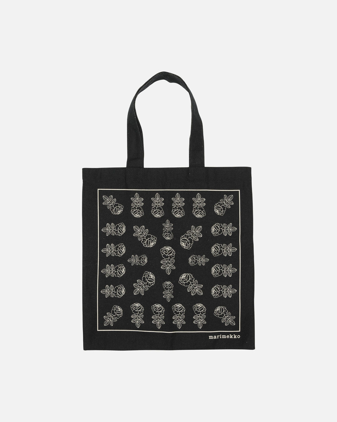 vankka vihkiruusu placement tote bag - black/white