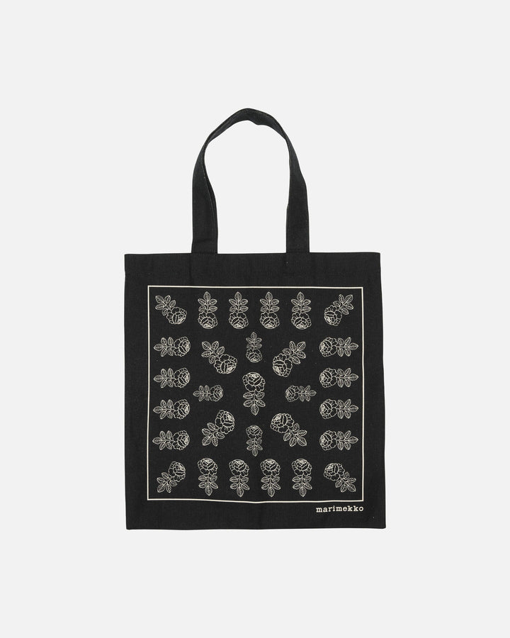 vankka vihkiruusu placement tote bag - black/white