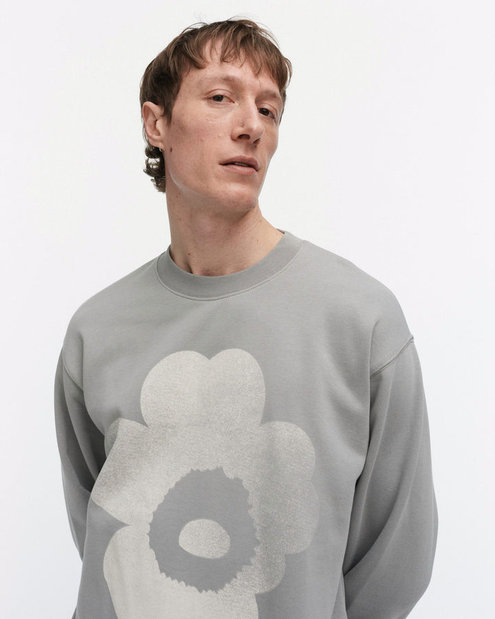 loisto unikko placement sweatshirt - grey