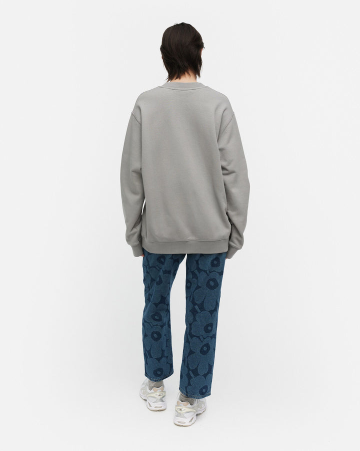 loisto unikko placement sweatshirt - grey