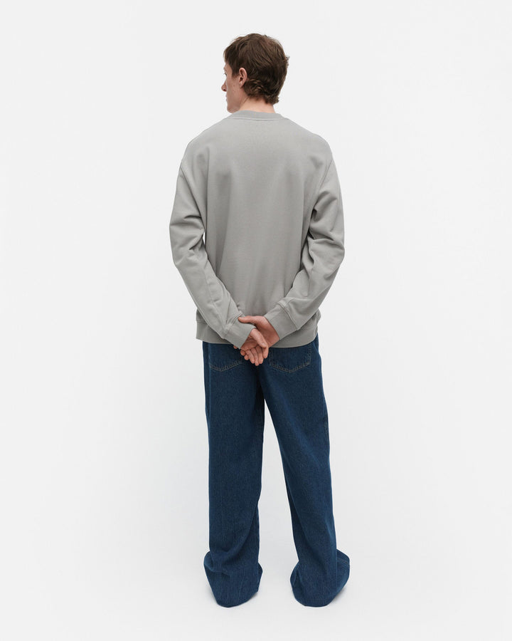 loisto unikko placement sweatshirt - grey
