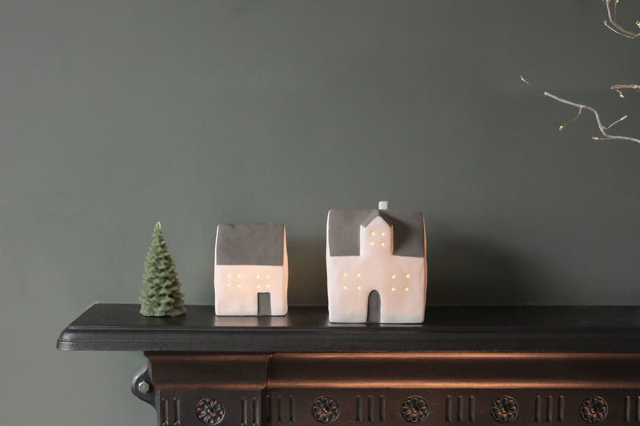 Cozy Ceramic LED House Large