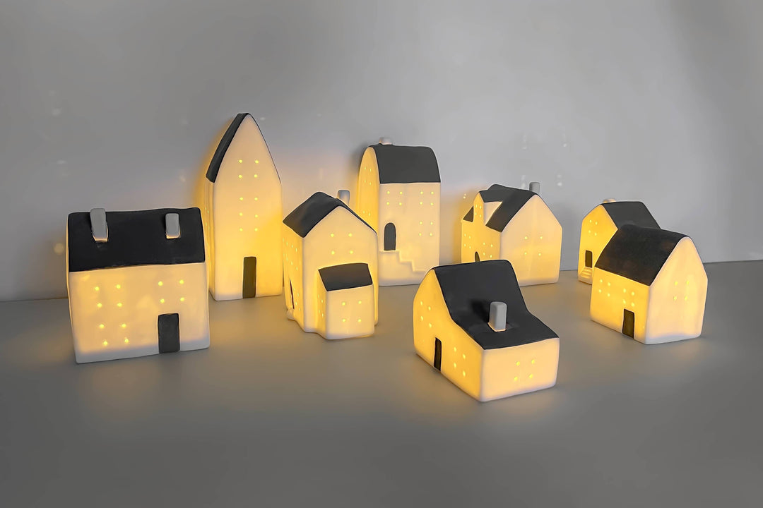 Cozy Ceramic LED House Large