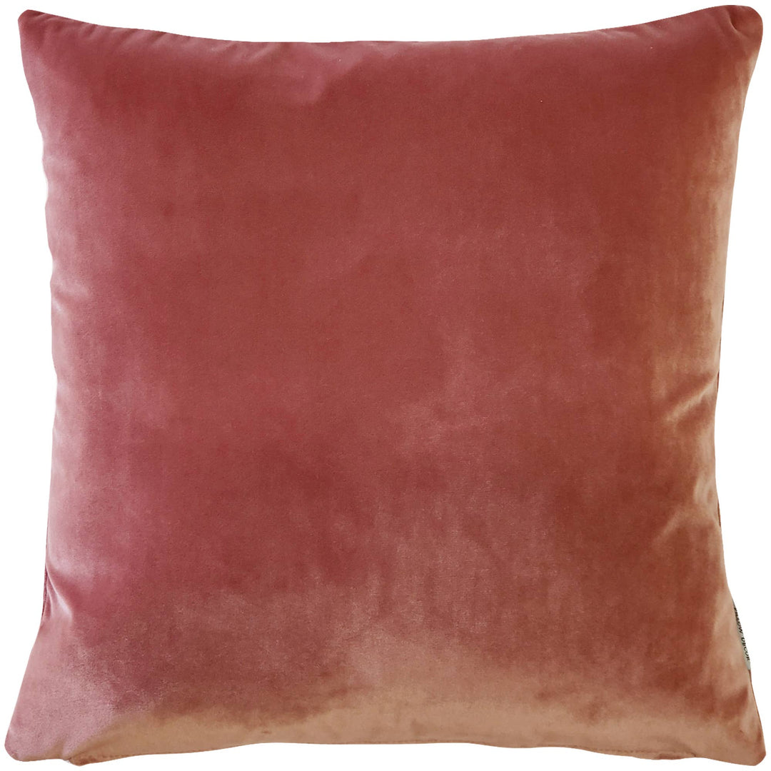 Castello Rose Blush Velvet Throw Pillow, 20"x20"