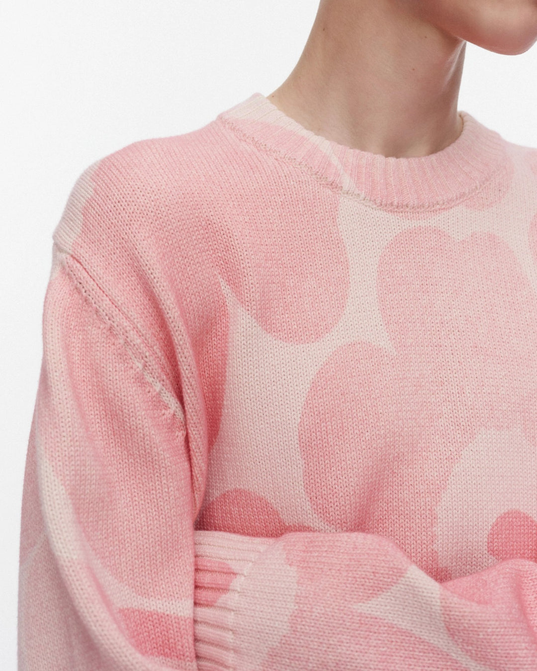 puuteri unikko kioski knitted pullover - pink