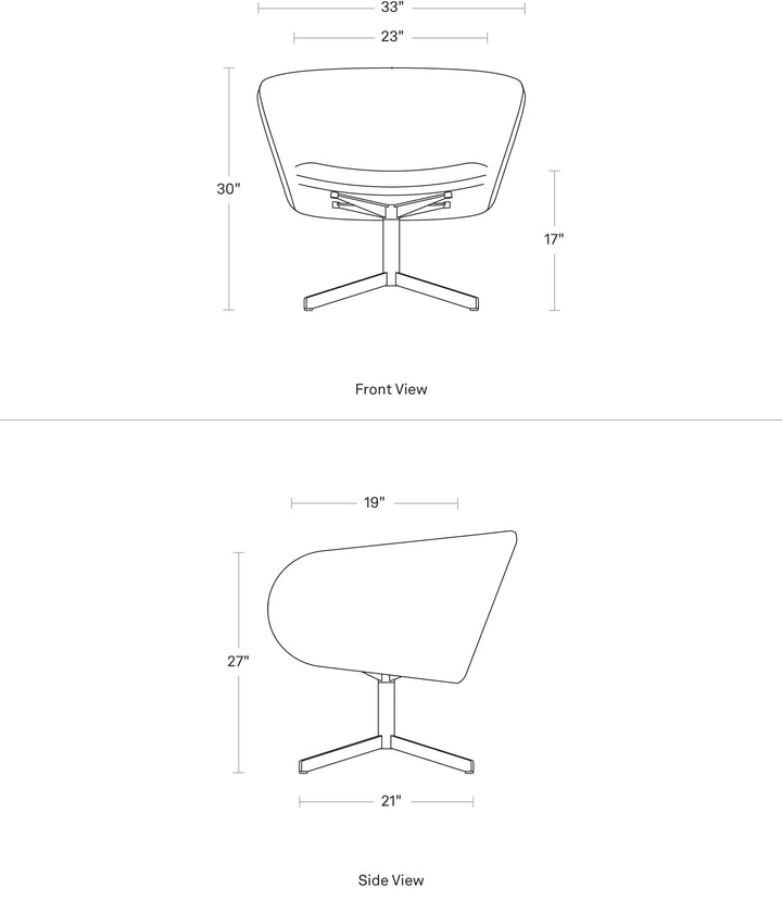 Close Encounter Swivel Lounge Chair
