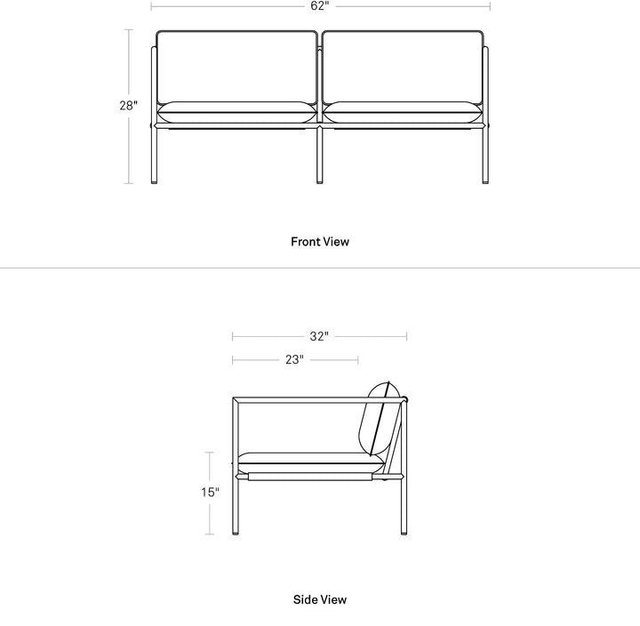 Dog Days Outdoor 2 Seat Sofa