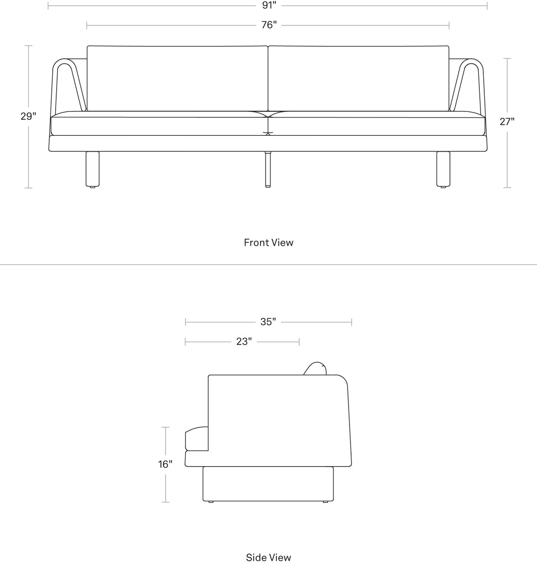 Loophole 3 Seat Sofa