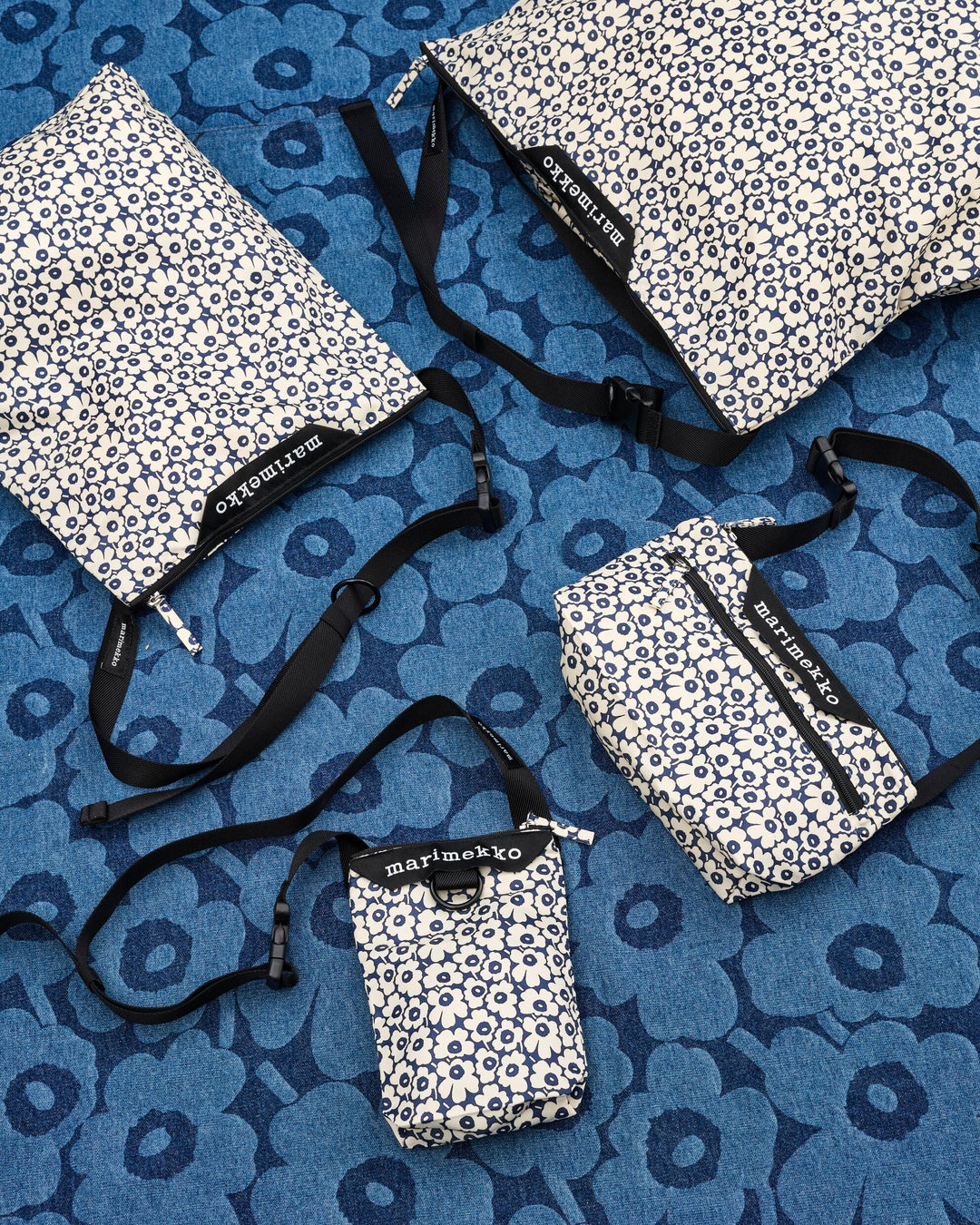 neat medium crossbody mini unikko - navy/white