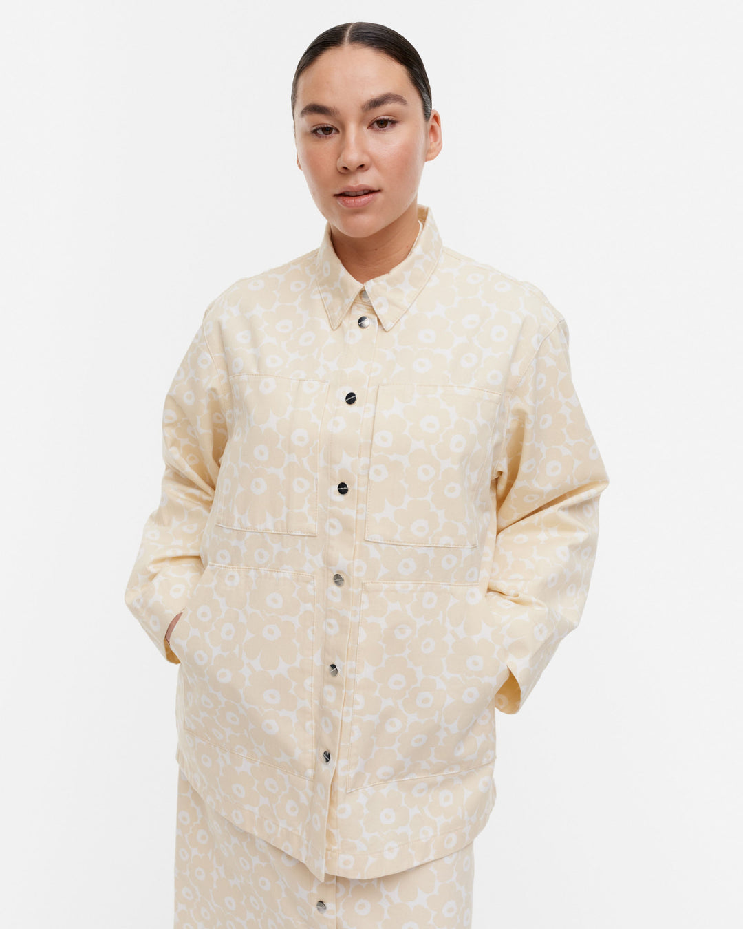 paluu unikko cotton overshirt