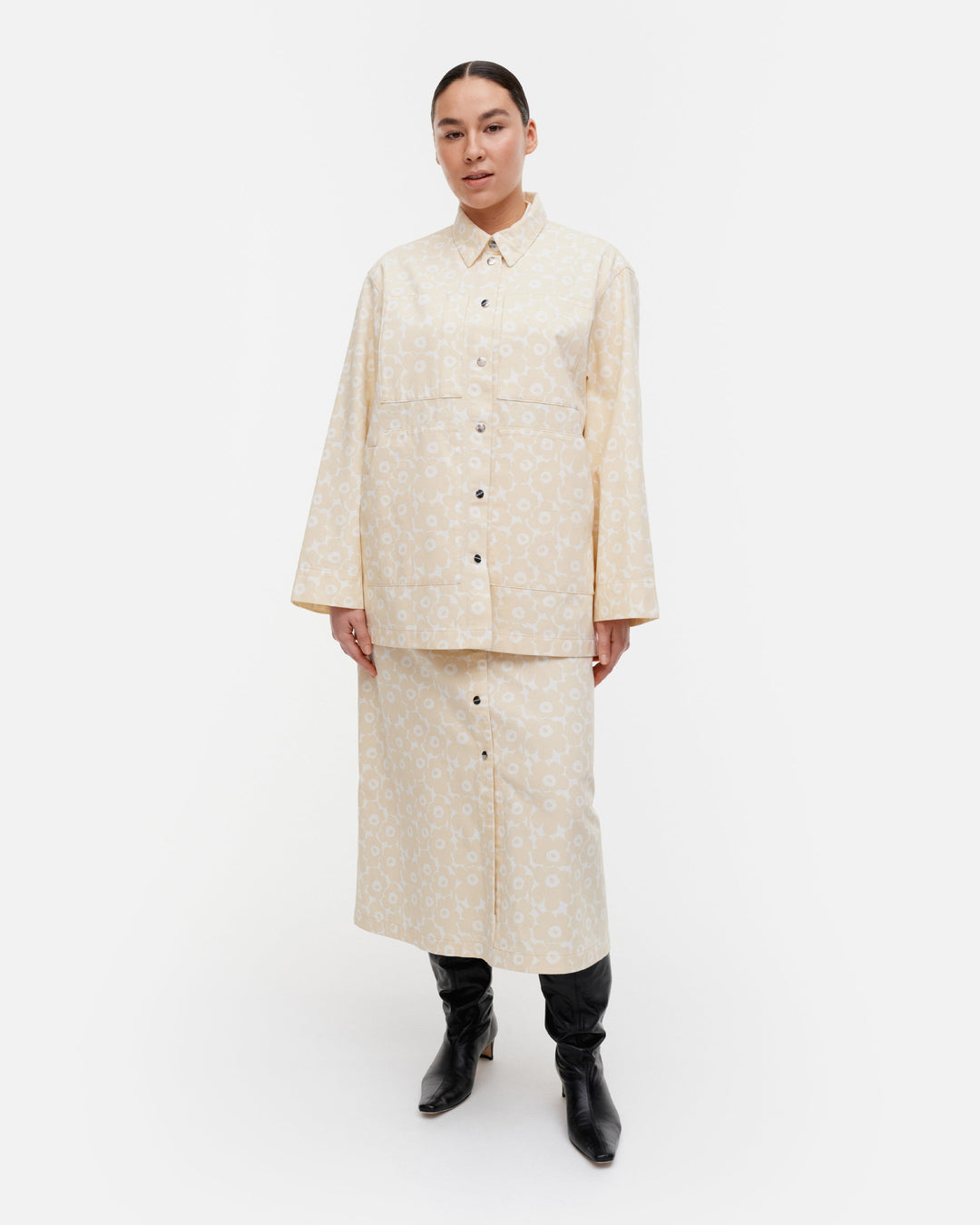 paluu unikko cotton overshirt